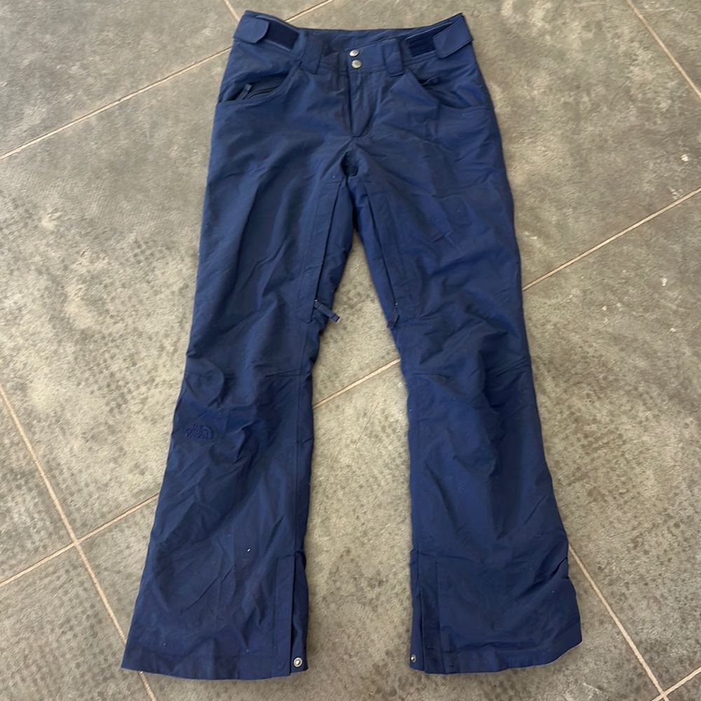 North Face Hyvent Snow Ski Pants Navy Blue Womans Small